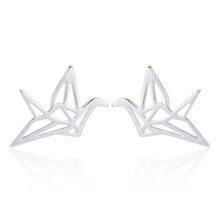 Load image into Gallery viewer, Origami Crane Earrings