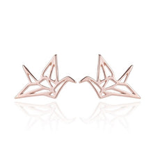 Load image into Gallery viewer, Origami Crane Earrings