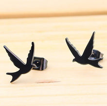 Load image into Gallery viewer, Bird Swallow Stud Earrings