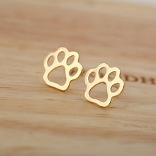Load image into Gallery viewer, Dog Paw Stud Earrings