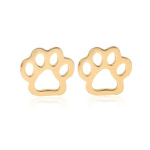 Load image into Gallery viewer, Dog Paw Stud Earrings