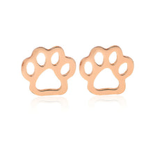 Load image into Gallery viewer, Dog Paw Stud Earrings