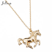 Load image into Gallery viewer, Gold Running Horse Necklace