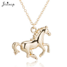 Load image into Gallery viewer, Gold Running Horse Necklace