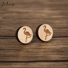 Load image into Gallery viewer, Cactus Wooden Earrings