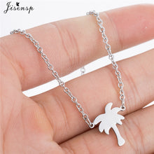 Load image into Gallery viewer, Long Chain Palm Tree Necklace